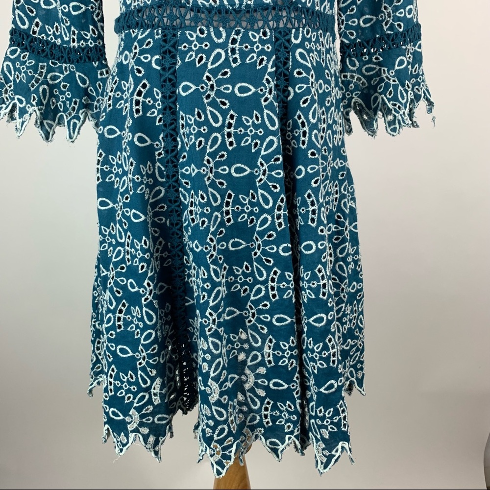 Maje Eyelet Dress Sz 2 - Picture 3 of 12
